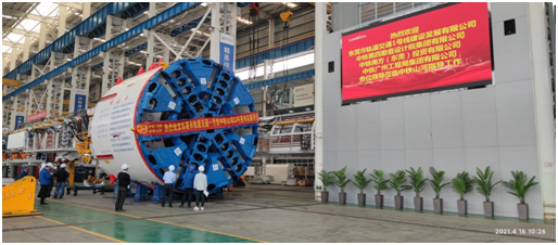 四台中铁恒峰g22盾构机聚首东莞地铁一号线