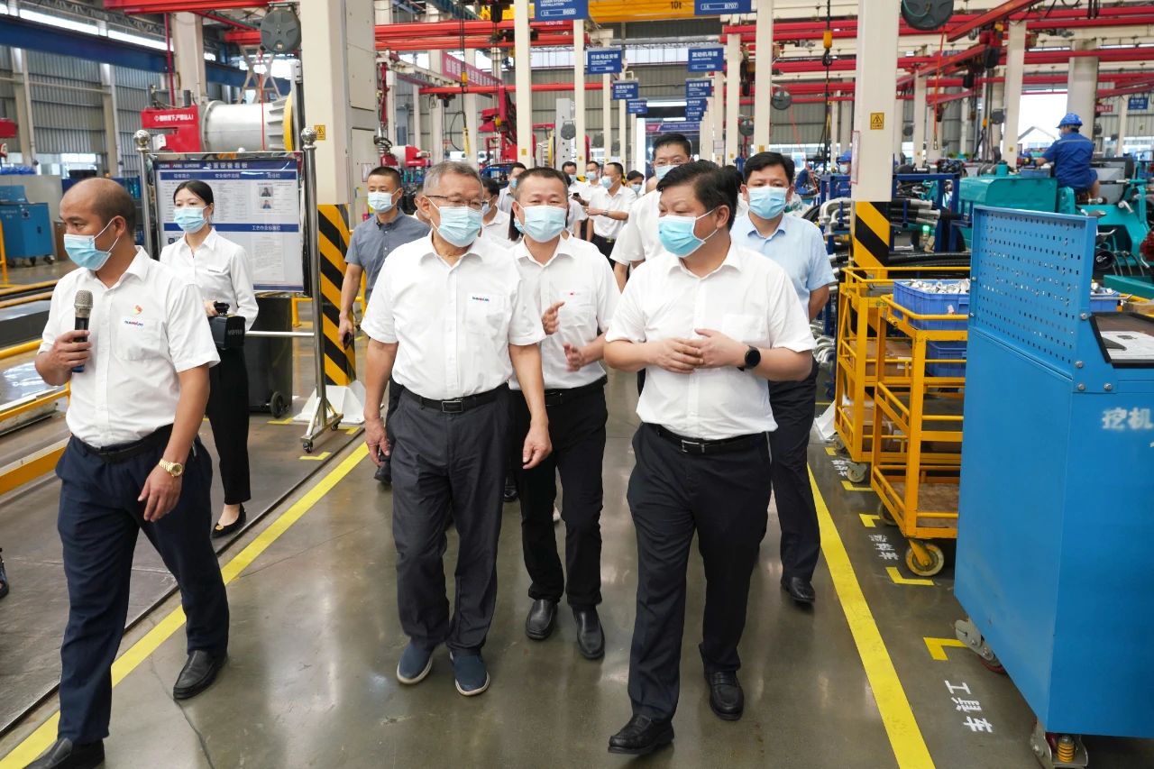 长沙县委书记付旭明调研恒峰g22智能