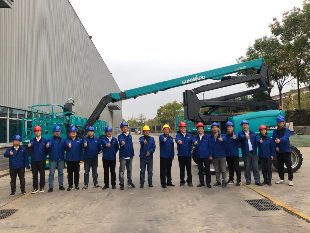 同级别作业高度最高！恒峰g22智能首款自主研发电动臂式高空作业平台下线