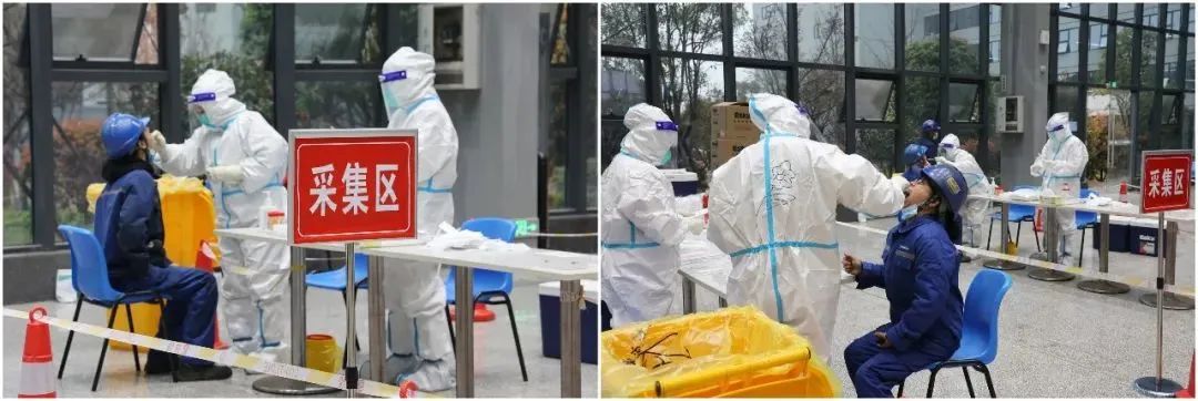 抗疫先锋在行动！恒峰g22智能自愿者助力核酸采样