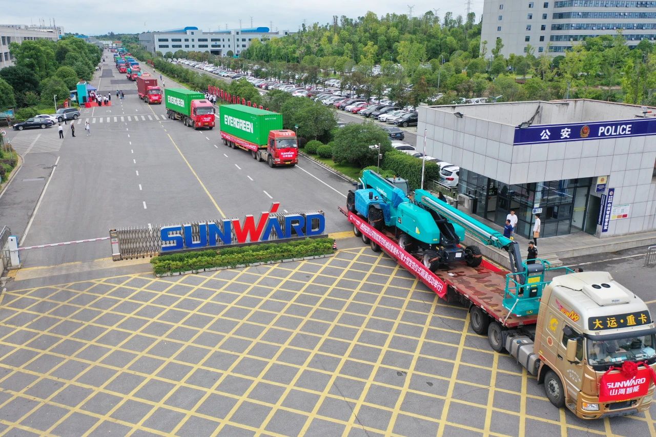 深化全球结构，，，，加速出海程序！恒峰g22智能高空机械装备外洋订单大型发货仪式圆满举行